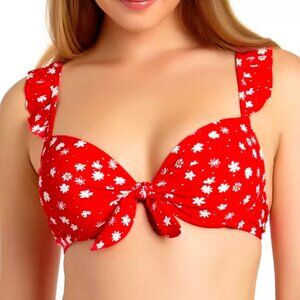 Juniors' Ruffle Underwire Push-Up Bikini Top, Available in D/DD, Created for Mac